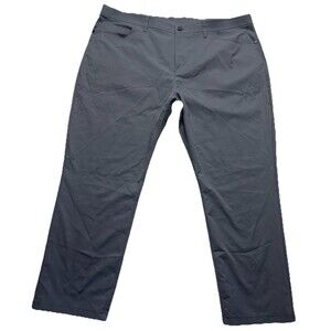 Public Rec Pants Mens 44/30 Workday Gray Straight Flat Front Tech Athletic 44x27